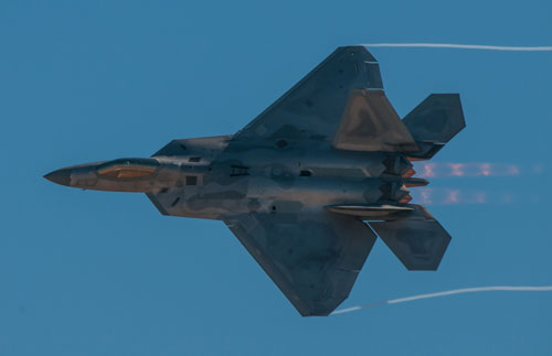 資料圖：美國空軍F-22隱形戰(zhàn)機(jī)