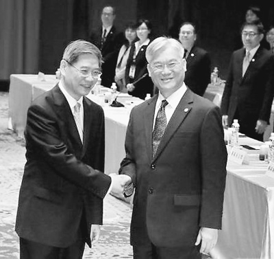 兩岸事務(wù)主管部門負(fù)責(zé)人金門工作會面?zhèn)扔洠▓D）