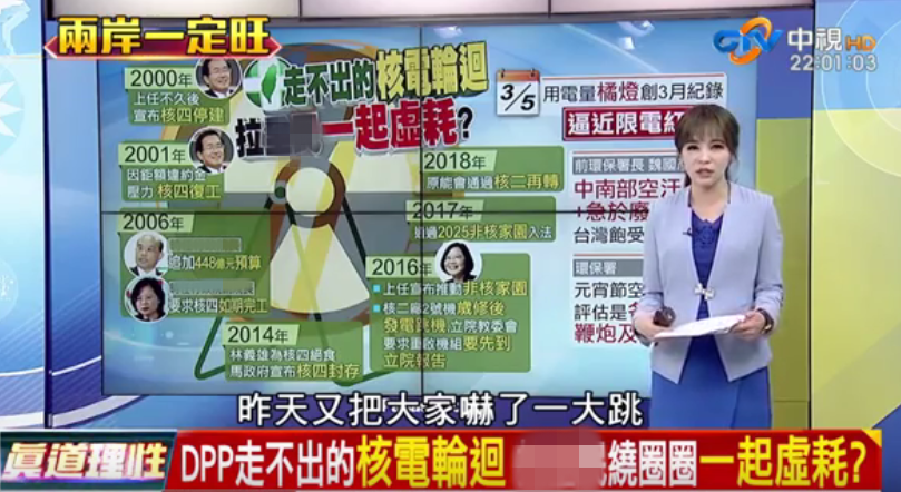 “我是人，我反核”的民進(jìn)黨還是重啟核電了，聽(tīng)賴清德怎么圓