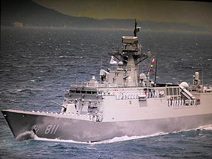 2013年交付的韓國(guó)海軍新一代護(hù)衛(wèi)艦“仁川”號(hào)也安裝臺(tái)制風(fēng)扇