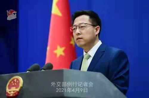 外交部發(fā)言人趙立堅。外交部新聞司薛偉 攝