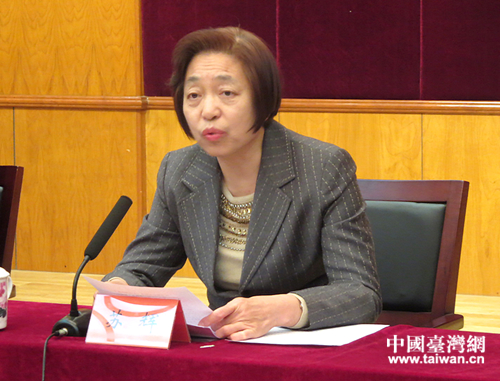 全國政協(xié)副主席、臺盟中央主席蘇輝